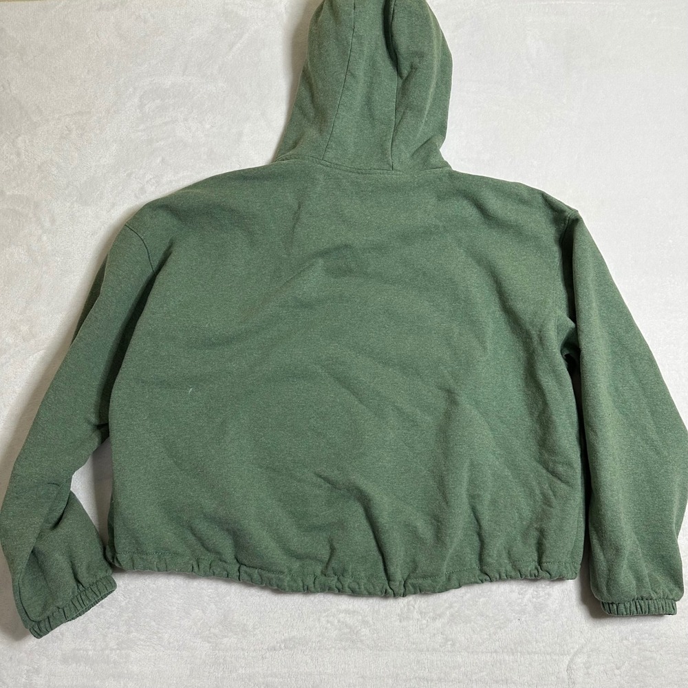 The North Face XL Green Quarter Zip Fleece Hoodie Circular Design Sustainability - Picture 5 of 11